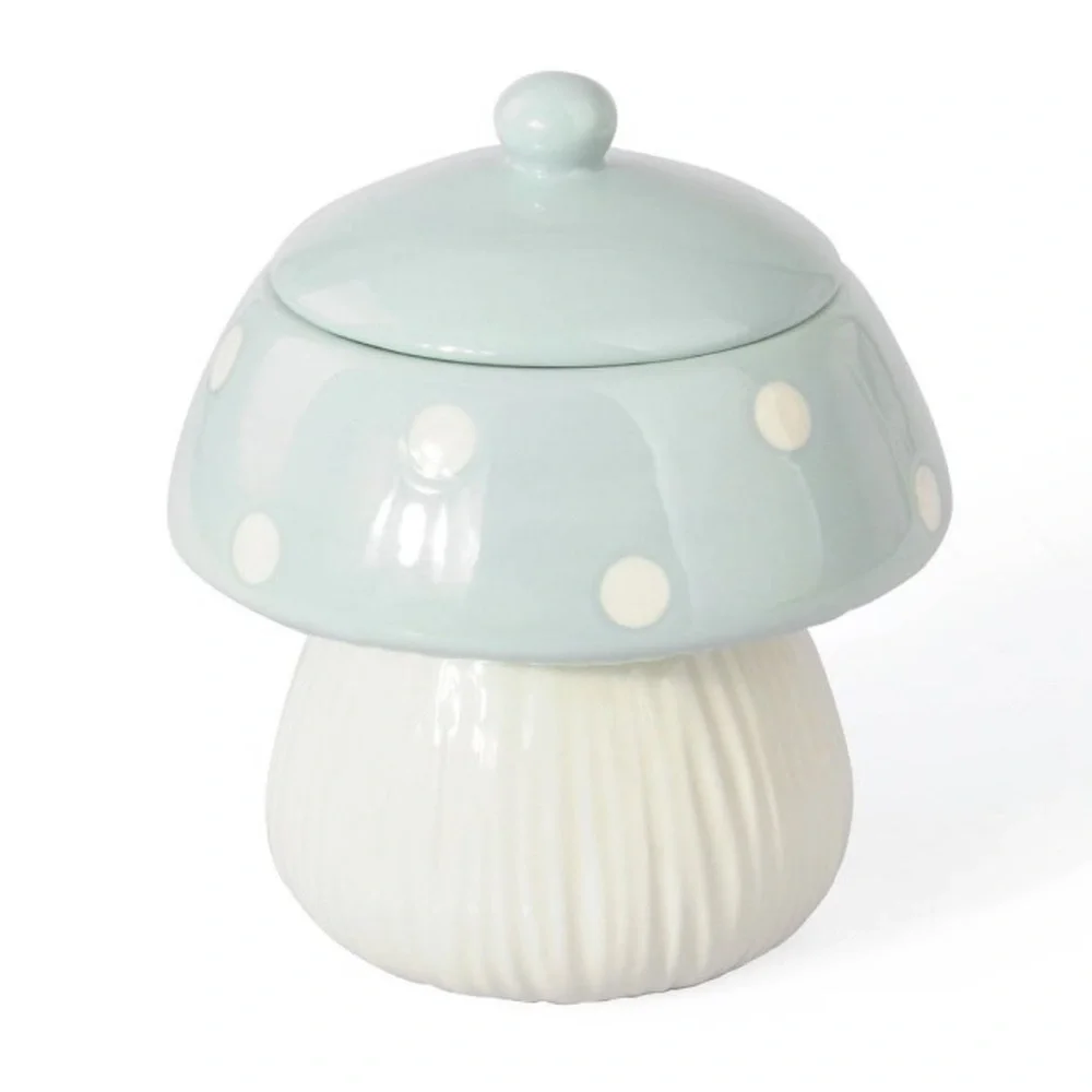Target 🎯 Ceramic Mushroom Canister Blue
